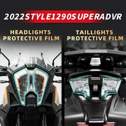 For KTM 1290 Super ADV R Motorcycle Lamp Accessories Transparent Protective Film Headlight And Taillight UV Protection
