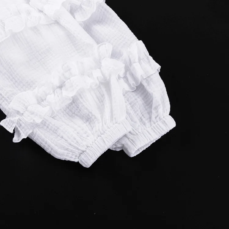 White Ruffled Casual Shirts For Women Fashion Patchwork Cardigan Lapel Long Sleeve Outwear Slim Ladies Shirts 2025 New