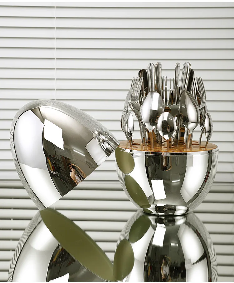 Golden Egg Cutlery Spoon Set 24Pcs 37 Undefined