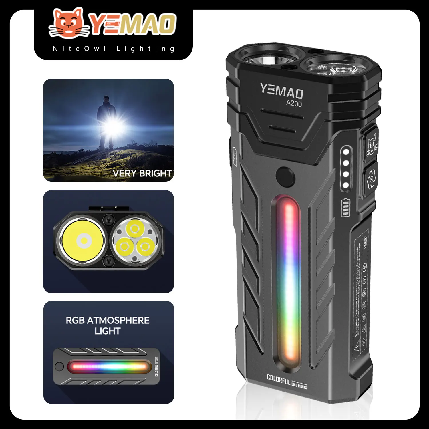 YEMAO A200/最大5200lm/LOOP GEAR と同じ様なライトです