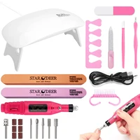 13 sets of LED UV nail lights, gel curing machine, electric nail file drill, salon nail set professional nail art set 1