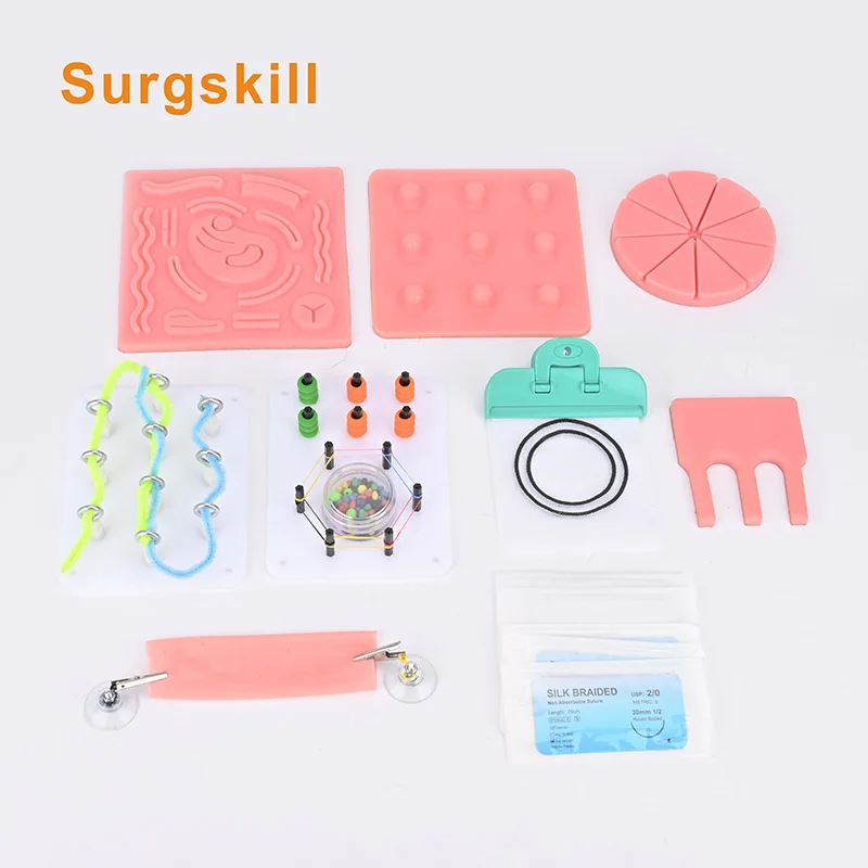 Laparoscopic Simulated Training Box Set HD Camera 0&30 degree with Instruments and Training Modules for Practice