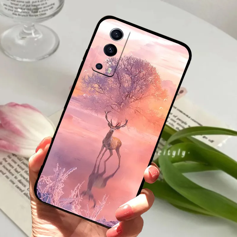 Silicone Shockproof Soft TPU Phone Case with Cartoon Design