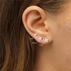 Simple Hypoallergenic Small Zircon Crystal Mini Flower Stud Earrings for Women Dazzling Mini Piercing Party Earring Jewelry Gift 5