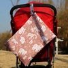 30x40cm Wet Bags Baby Diaper Bag Waterproof Dry Nappy 2 Zipper Handbag Stroller Carry Pack Travel Outdoor Wet Diaper Storage Bag 2