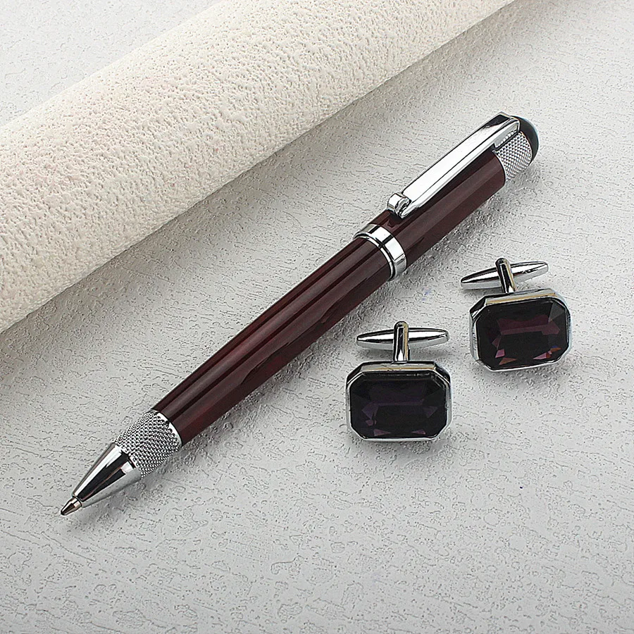 Tragbarer Metall-Kugelschreiber, hochwertiger 0,7 mm schwarzer Tinte, glatter Schreib-Kugelschreiber ﻿ Schreibwaren, Büro, Schulbedarf – Detail 1