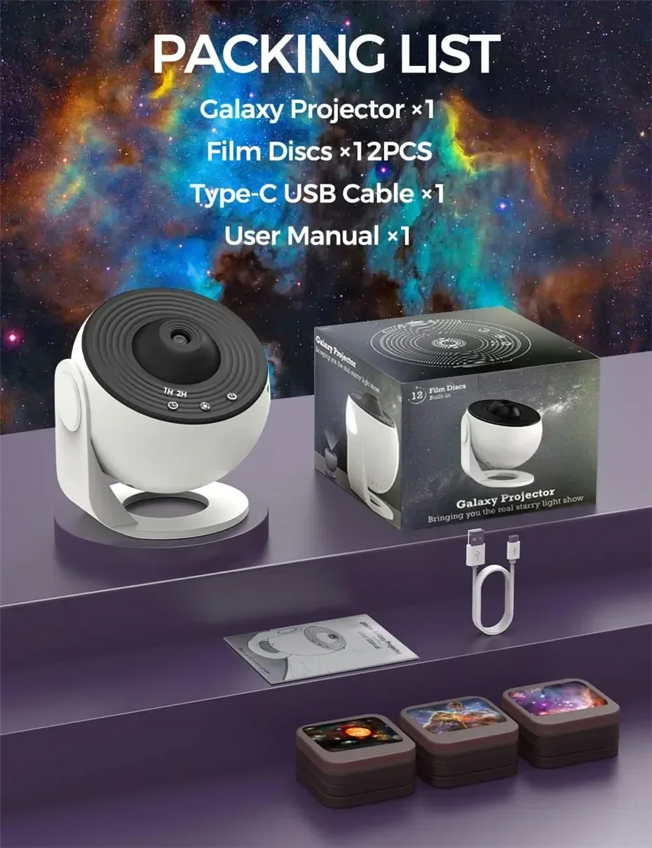 Galaxy Planetarium Projector HD Full Sky Star Light