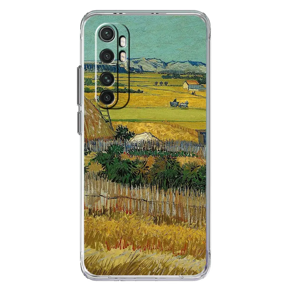 Van Gogh Oil Painting Design Clear Phone Case Cover