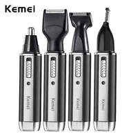 Kemei 4in1 Rechargeable Nose Trimmer Beard Trimer Men Micro Shaver Eyebrow Nose Hair Trimmer Nose and Ear Cleaner Grooming Set 1