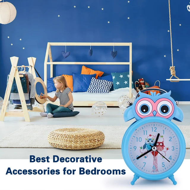 Reloj despertador de búho creativo, decoración de regalo para el hogar a la  moda, reloj de noche para habitación de niños JAMW Sencillez