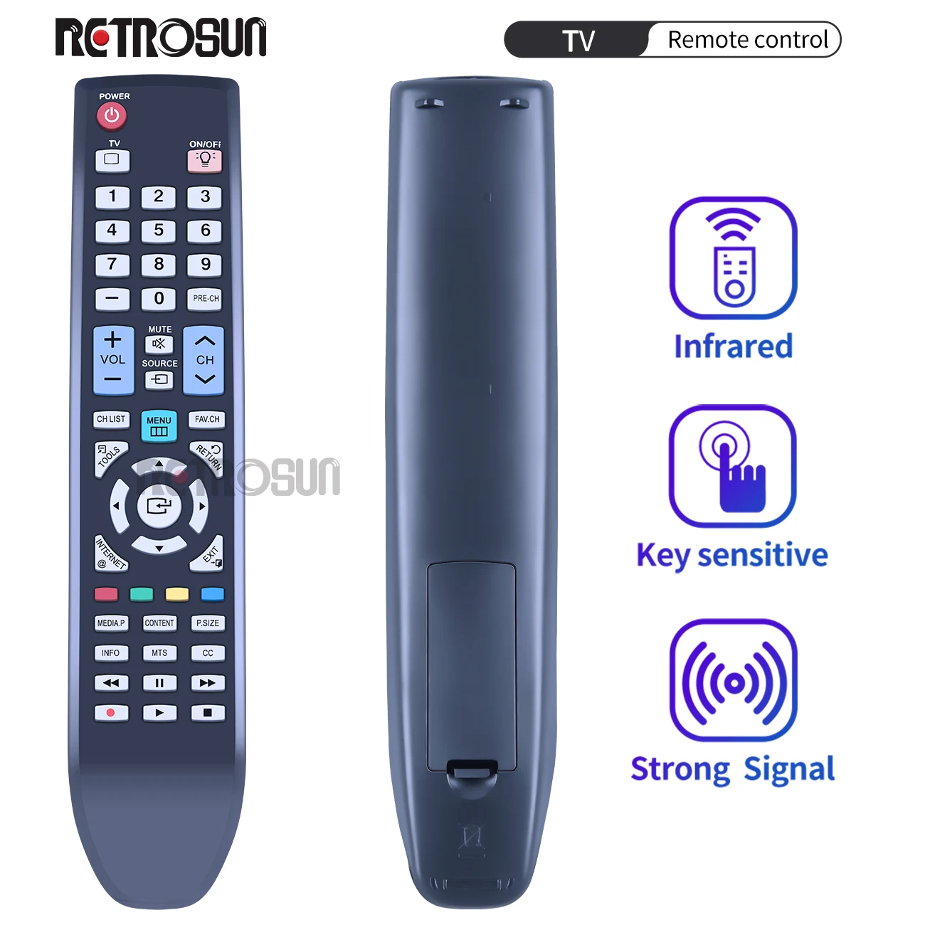 

BN59-00584A Remote Control Fit for Samsung AA59-00585A Smart 3D LCD LED HDTV TV