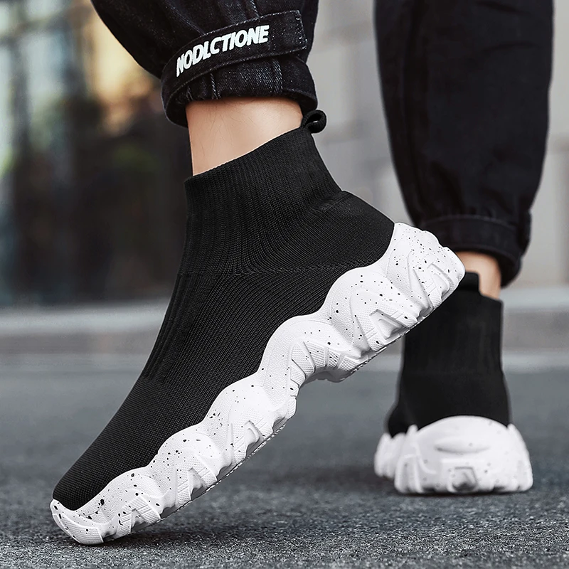 Sock Style Sneakers Men 2025 Black Socks Sneakers Spring Autumn