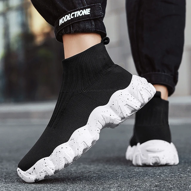 Buy Chenghe Womens Breathable Walking Tennis Shoes Fashion Slip On Sock  Sneakers Lightweight Running Shoes for Gym Travel Work Size 7 Allblack  Online at Lowest Price Ever in India | Check Reviews