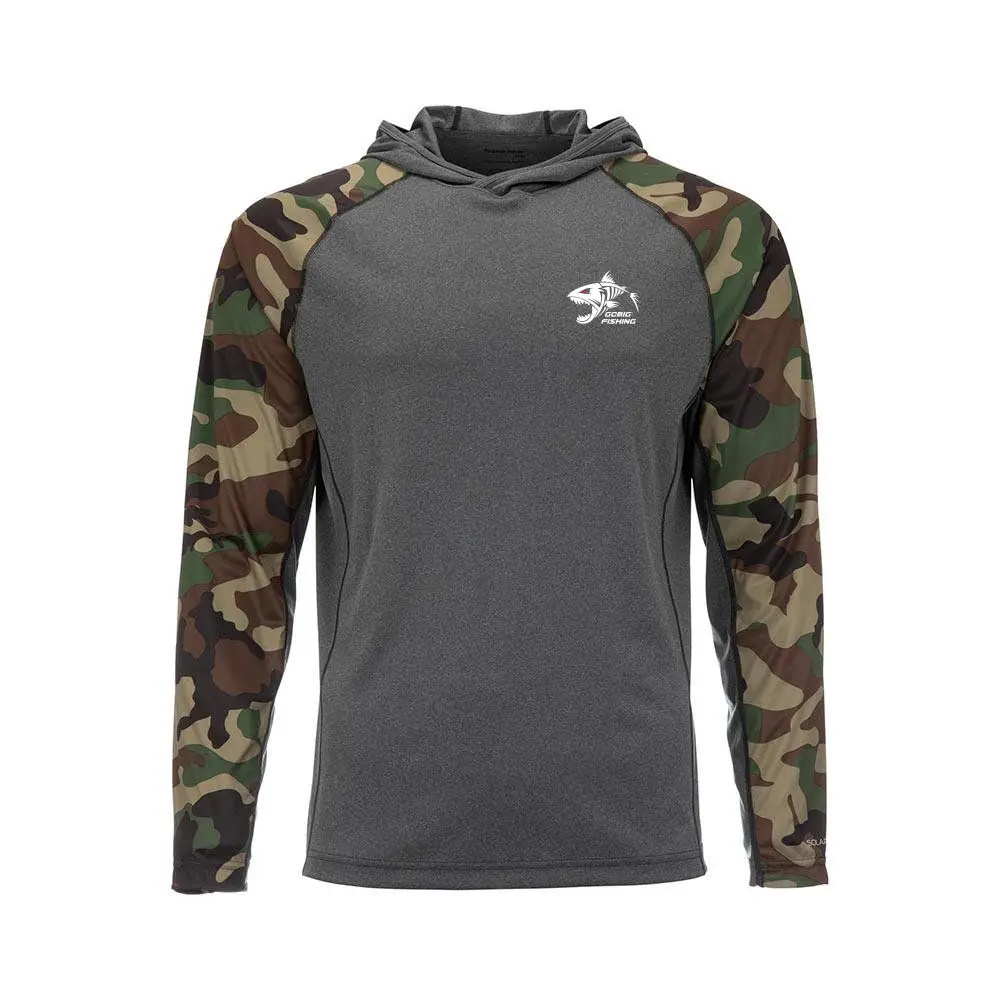 Huk Fish Gear Fishing Shirt Summer Long Sleeve Shirt Quick Dry Breathable Hooded Mask Fishing Clothes Anti-UV 50+ Shirts