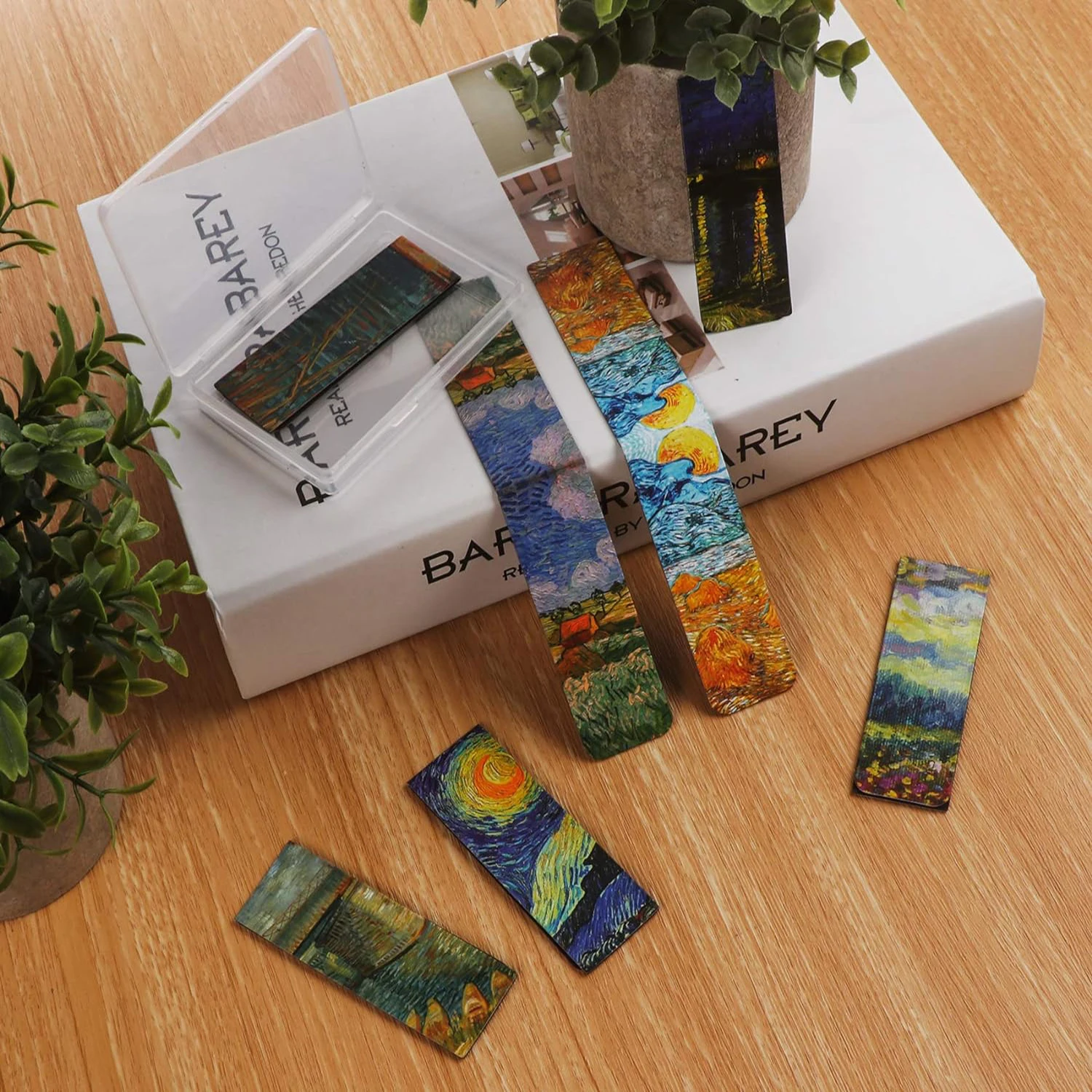 2.5Inch 4PCS Bookmarks Magnet Book Markers Page Clip Students Teachers School Home Office Reading Supplies