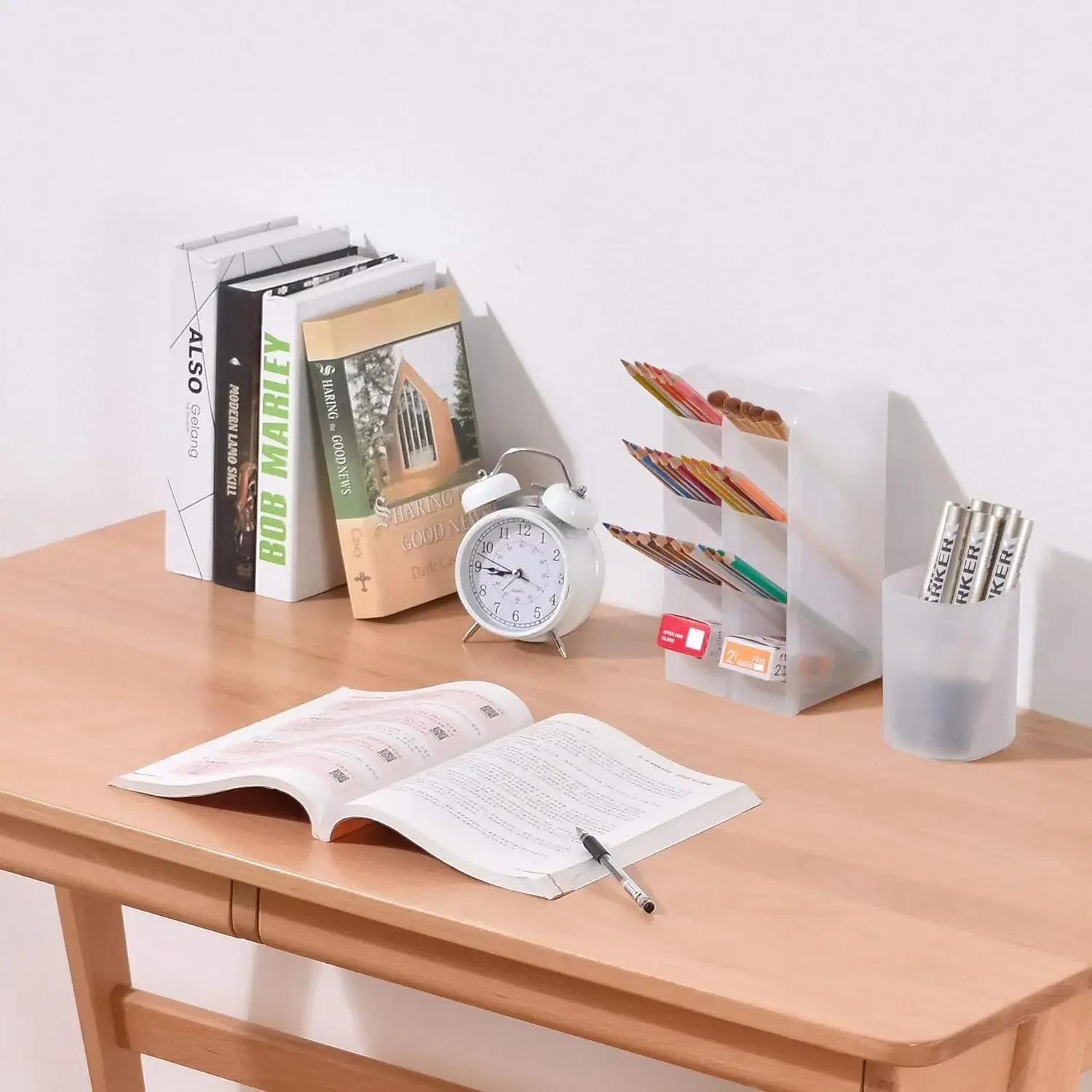 Pen Organizer Desk Organization Cute Desk Pencil Markers Cup Holder Storage Box Set Multi-Functional Stationary For Home Office pen holder pen and brush holder desk organizer pencil case desk storage rack