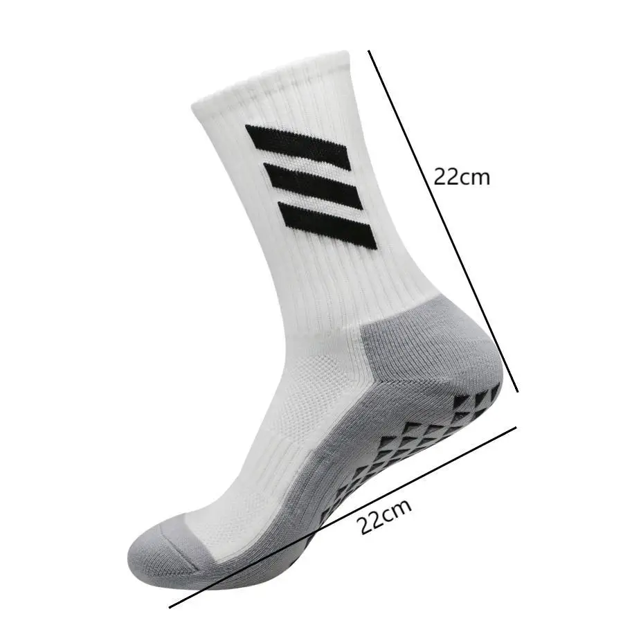 Professional thickened towel bottom sweat absorption odor prevention glue dispensing anti slip sports football socks yog sports socks