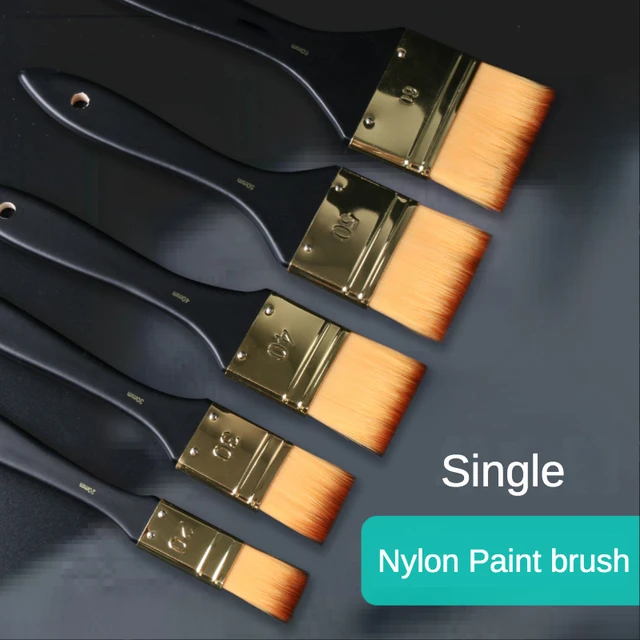 Pinceaux de peinture à l'huile en bois de chèvre, 12 pièces de haute  qualité, pour mur, différentes tailles, aquarelle, acrylique, outils de  peinture à l'huile, fournitures d'art - AliExpress