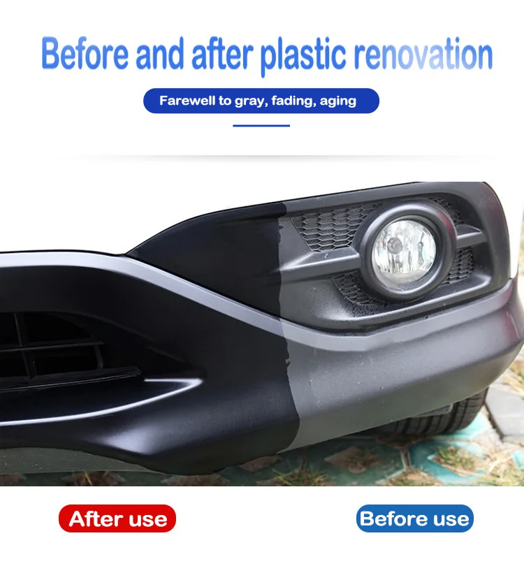 Car Plastic Restorer Coating Agent Auto Plastic Rubber Exterior Repair  Clean Refresh Restoration Agent Black Shine Seal Brighten - AliExpress