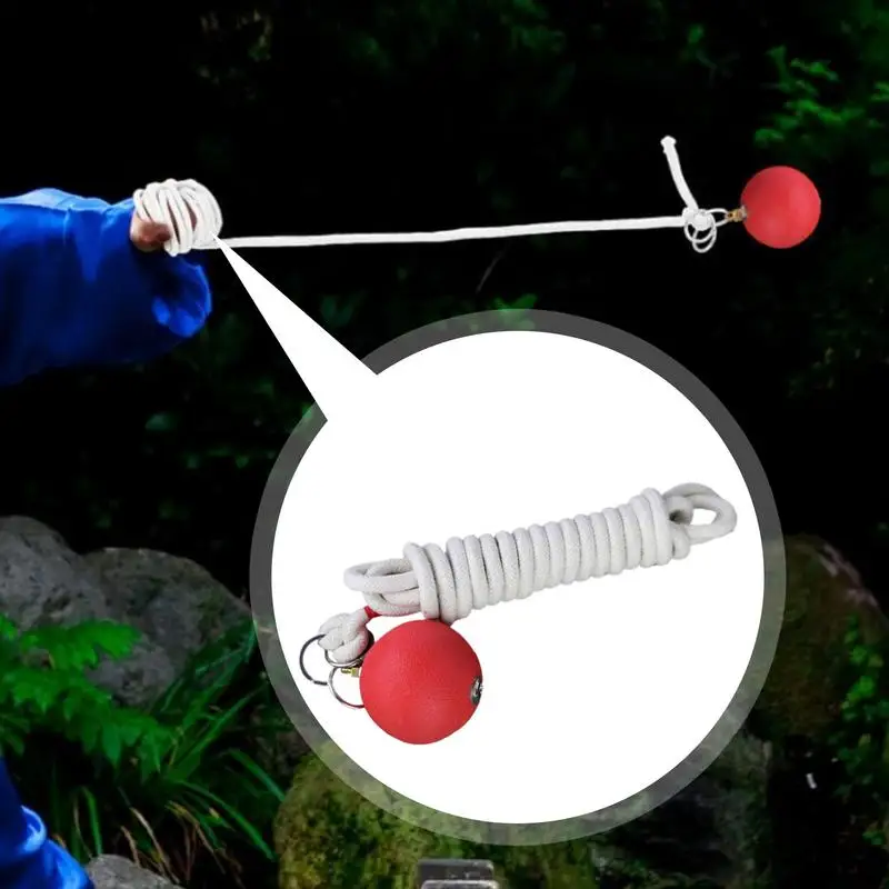 Hammer Throw Practice Rubber Throw Practice With Rope Dart User-Friendly Fitness Equipment Martial Arts Chinese Traditional