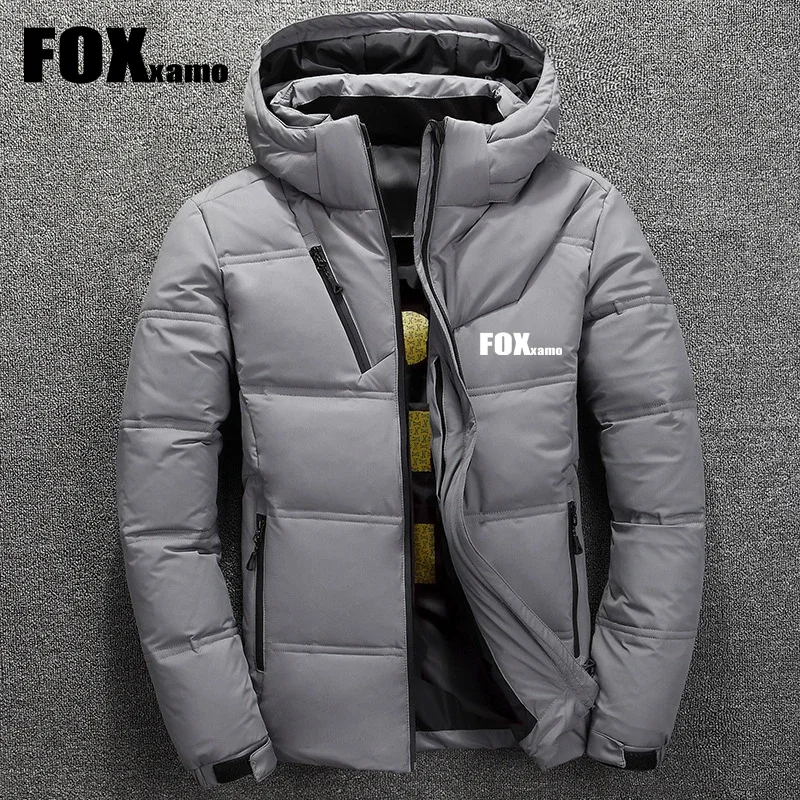 Fox Xamo 사이클링 화이트 덕 다운 낚시 재킷, 따뜻한 후드 두꺼운 퍼퍼 재킷 코트, 보온 겨울 낚시 의류