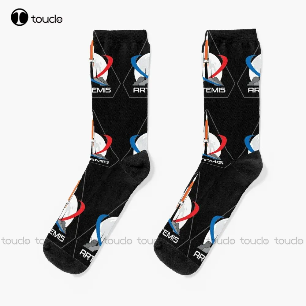 

Artemis 1 Socks Slouchy Socks For Women Personalized Custom Unisex Adult Teen Youth Socks 360° Digital Printing Streetwear Funny