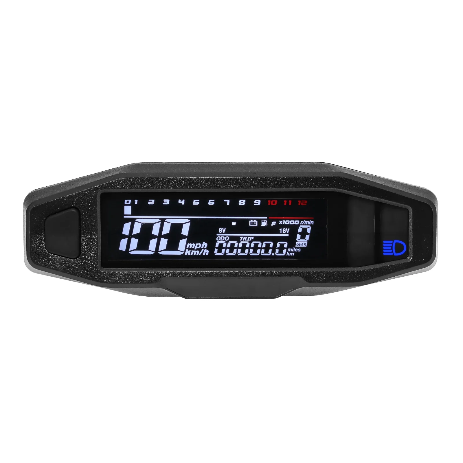 Ein neuer Universal Moto RPM Tachometer Tachometer Geschwindigkeitsmesser Tacho Meter Digitaler Kilometerzähler Instrument Sensor Set für Motorrad – Detail 18