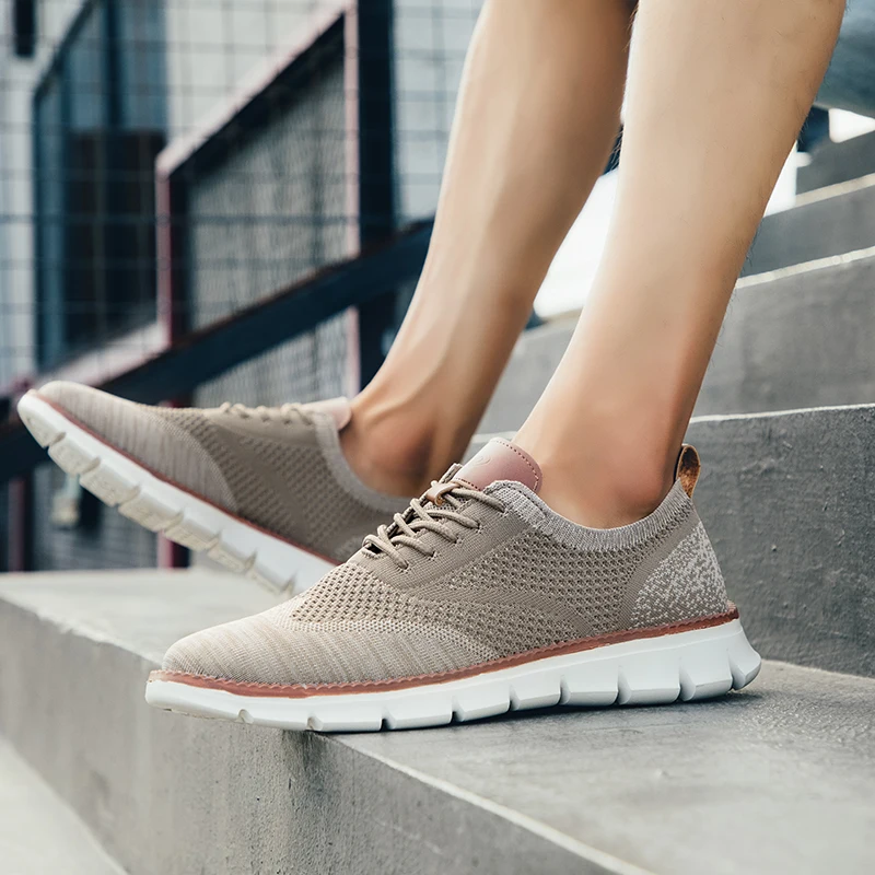Men's Mesh Casual Shoes Summer Outdoor Sports Fitness Sneakers Fashion Lightweight Breathable Soft Soled Shoes Big Size men sneakers