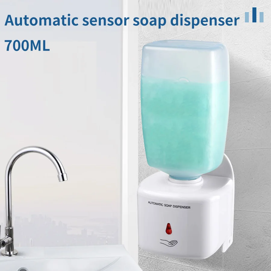 Automatic Soap Dispenser Hand Sanitizer Dispenser Wall Mount Battery Operated for Offices Home Kitchen Bathroom Hotel Commercial 2