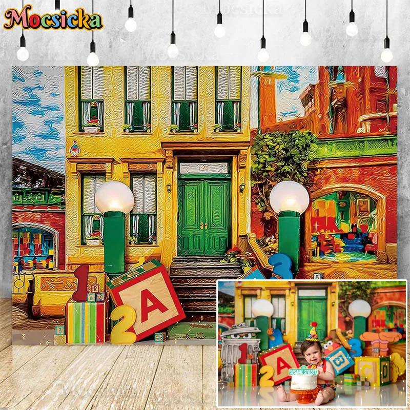 

Back To School Photography Backdrop Kindergarten Online Education Kids Birthday Portrait Cake Smash Background Graduation Banner