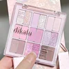 18 Colors Color Blocking Eyeshadow Palette Ice Cream Color Eyeshadow Pink Purple Makeup Nine Grid Eye Shadow Palette Cosmetics 6