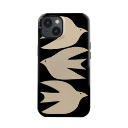 Magnetic Shockproof Phone Case with Black and White Silhouette Design - iPhone 12 Mini (Magnetic)