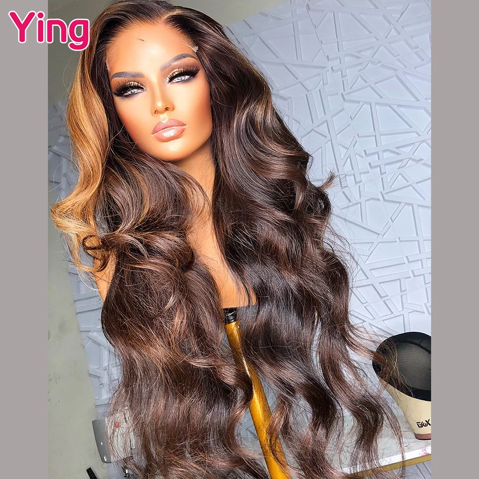 

Ying 200% Body Wave Honey Blonde HD 13x6 Lace Frontal Wig Human Hair 13x4 Transparent Lace Front Wig PrePlucked With Baby Hair