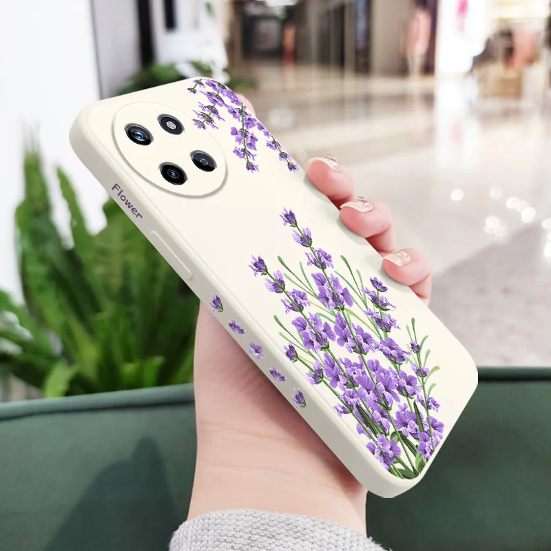 Romantic Grass Liquid Silicone Phone Case