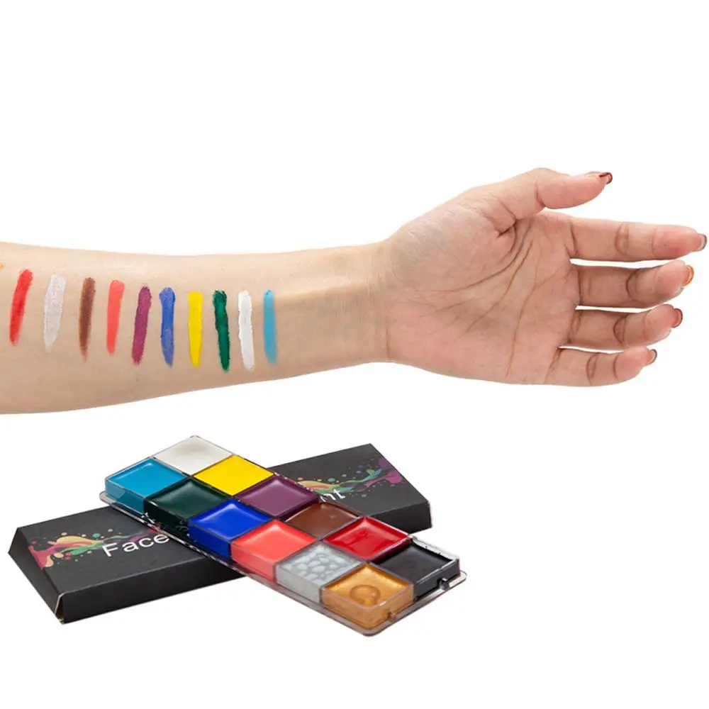 Party Cosmetic Supplies Tattoo Beauty Painting Palette Body Art Painting Halloween Makeup Tool Pigment Face Body Oil Paints