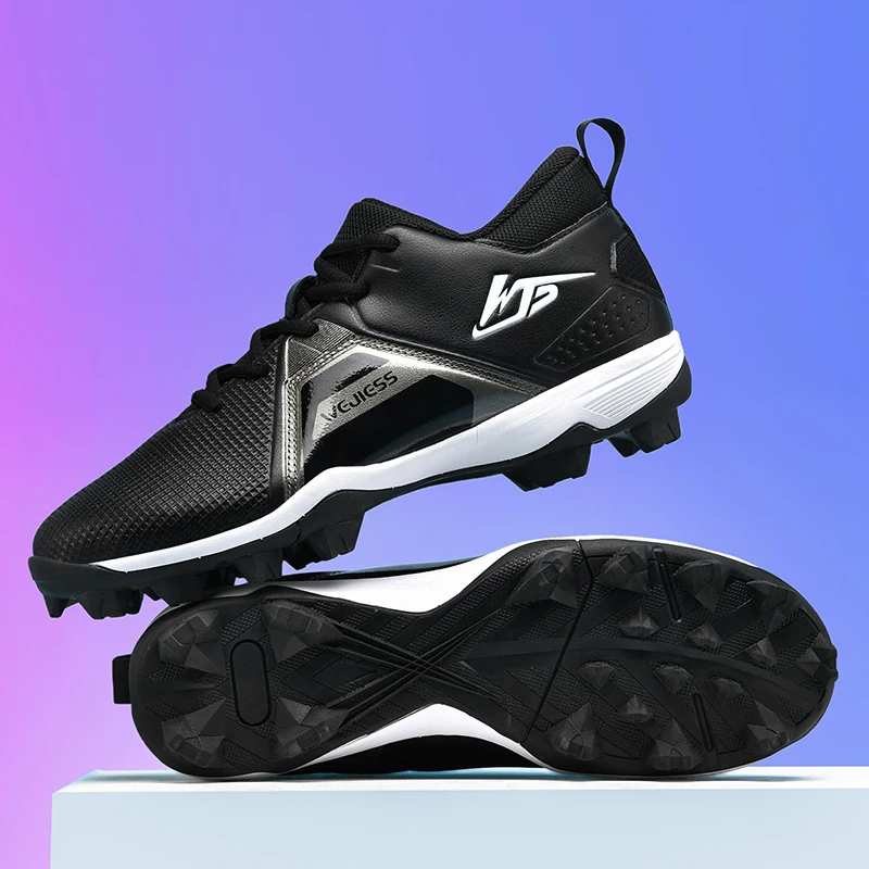 Новые мужские футбольные туфли, профессиональные унисекс футбольные бутсы TF/FG, высокие кроссовки для тренировок по щиколотку, обувь для бейсбола и регби