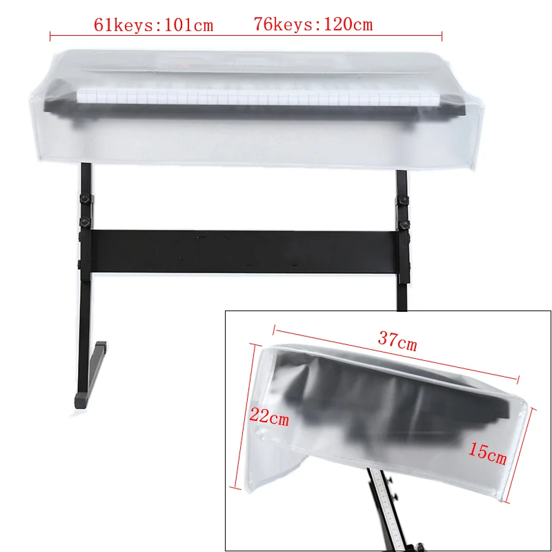 Piano Keyboard Dust Cover for 61 Keys 76 Keys 88 Digital Electric Piano