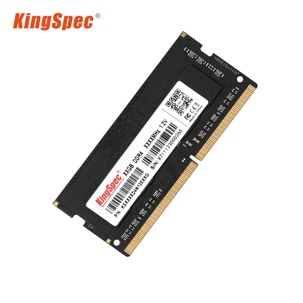 KingSpec Memoria Ram DDR4 pour ordinateur portable, 8 Go, 16 Go, 32 Go,  2666MHz, 3200MHz, 4 Go de RAM pour ordinateur portable, Memoria Tech DDR4