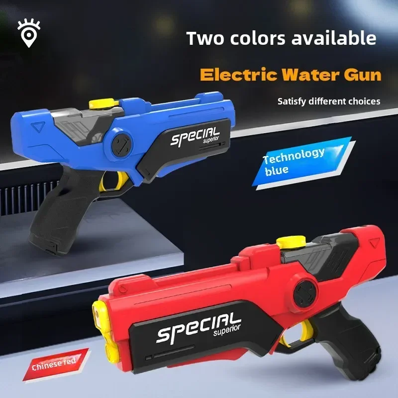 Electric Water Gun Children High Pressure Outdoor Beach Pool Fight Games Kids Automatic Repeating Absorption Watergun Gifts