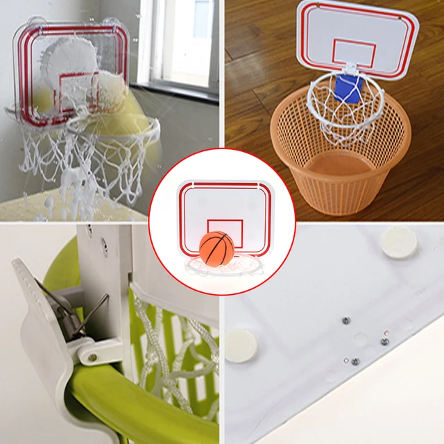 Mini panier de basket-ball d'intérieur en plastique pour enfants, jouets de  sport, jouet mural sur la porte, jeu de basket-ball d'intérieur - AliExpress