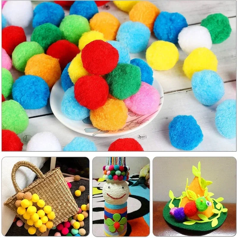 8-30MM Pom Poms Craft Supplies for DIY Decor