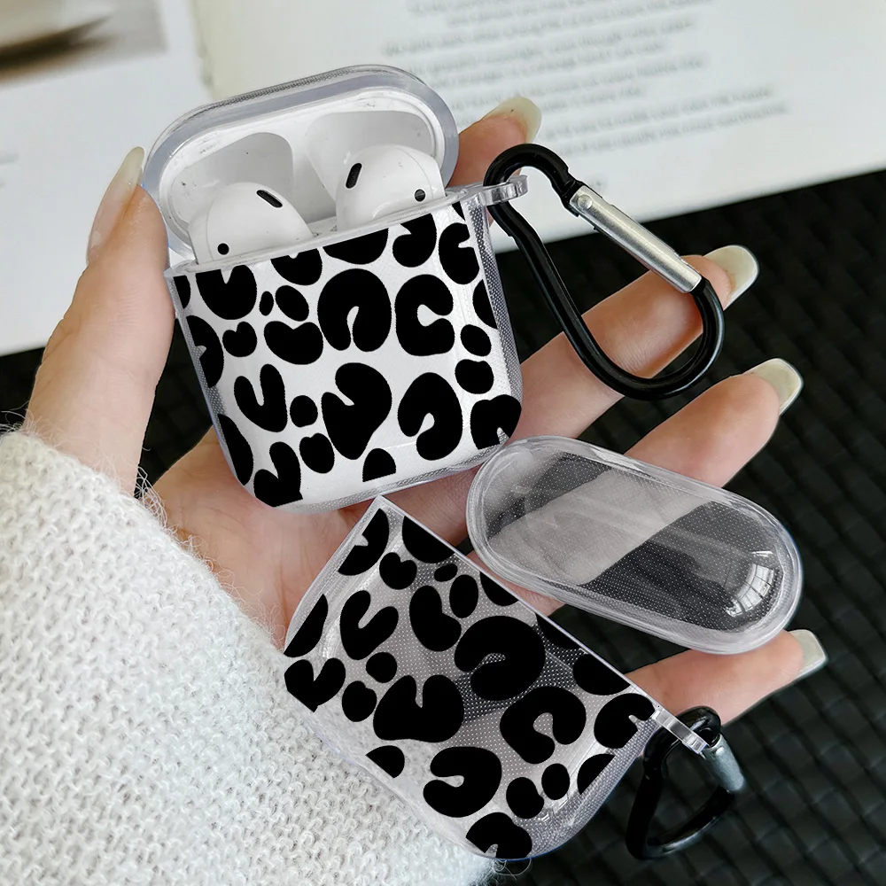 Black TPU AirPods Case with Keychain for AirPods Pro