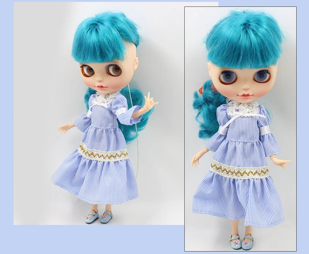 Outfits for ICY DBS Blyth doll Dress For 12 inch doll cute dressing