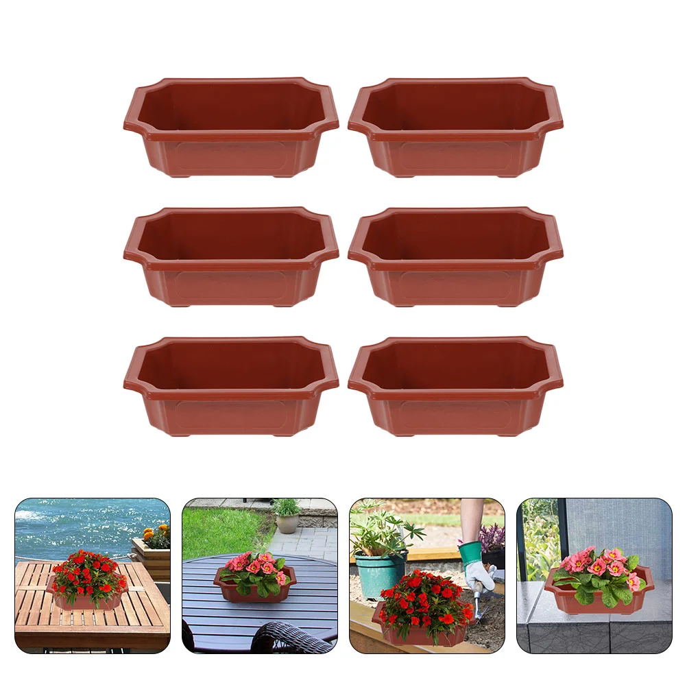 

Plastic Flower Pot Succulent Plants Bonsai Planting Pots Landscape Flowerpot