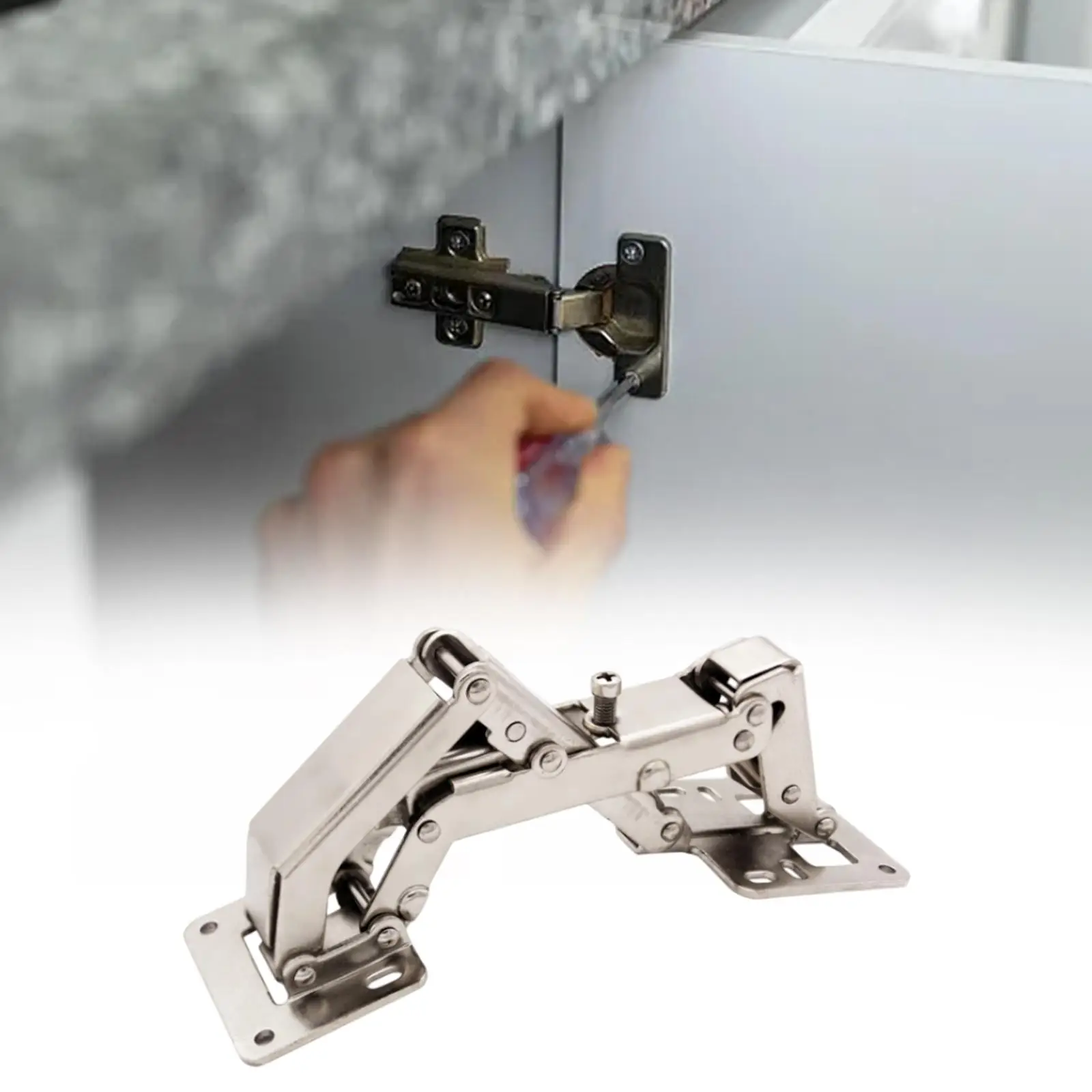 Cabinet Door Hinges Furniture Hinge Cabinet Hinges 180 Degree Hinges Frameless Cabinet Hinges Hydraulic Soft Close Kitchen Cupboard Doors Cold Rolled Steel Material