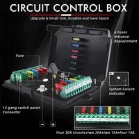 Universal 12/8 Gang Switch Panel RGB Led Work Light DIY Bar Switches Box Controller for Universal Cars Truck Boat UTV 4X4 4WD - Image 3