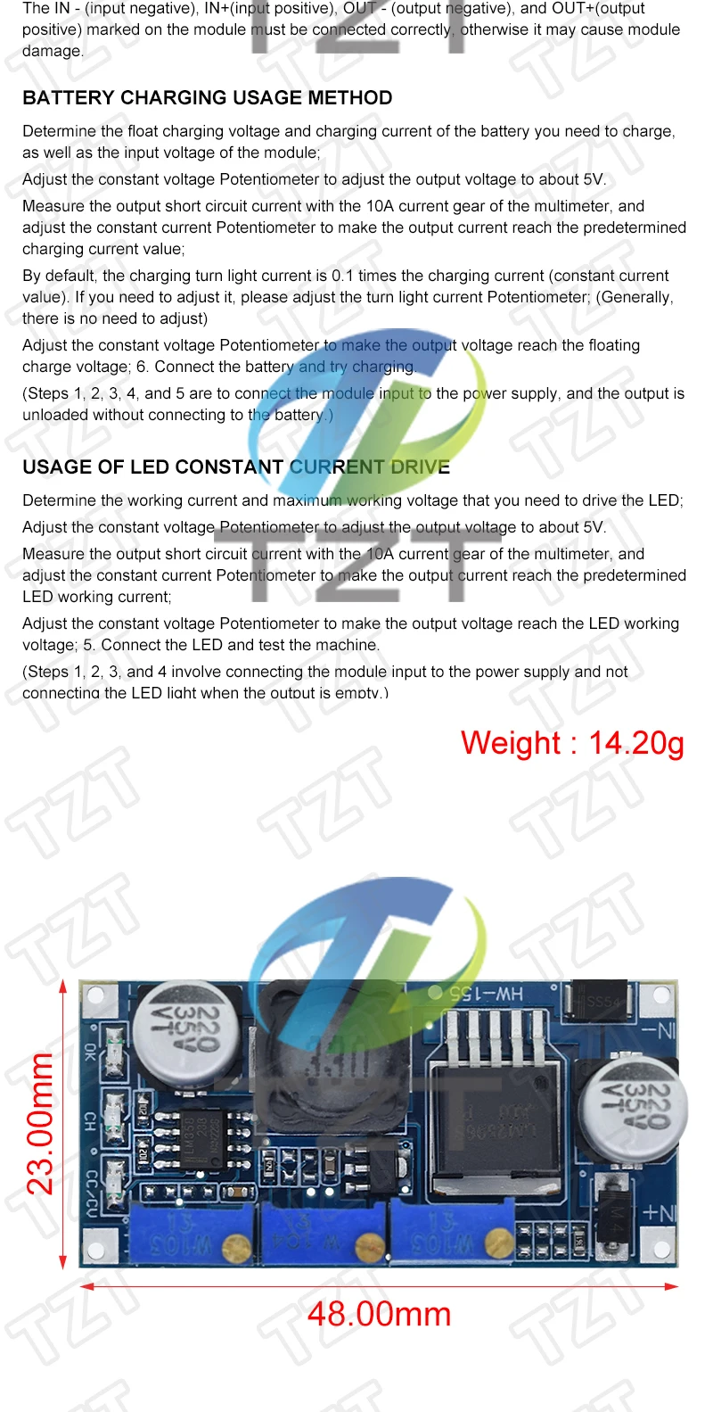 MP1584EN MINI360 MINI560 DC-DC LM2596 LED-Eingang 4V-35V Ausgang 1,23V-30V 3-5A Einstellbares Step-down-Stromversorgungsreglermodul – Detail 4