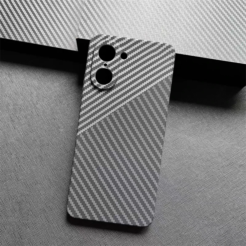 Slim Matte Hard Carbon Fiber Texture Pattern Case with Bumper Protection