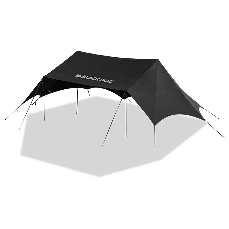 Naturehike&Blackdog Outdoor Canopy Sunshade Tent Campsite Rainproof Sunscreen Black Rubber Canopy