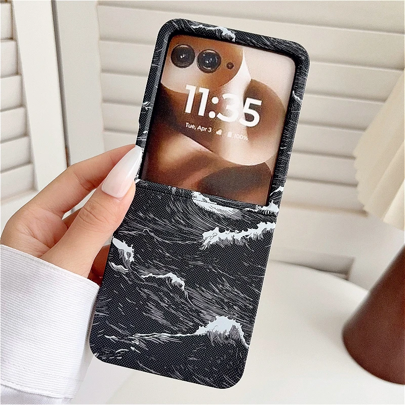 Luxury Wave Pattern Shockproof Case - Fashion 2-Piece Set